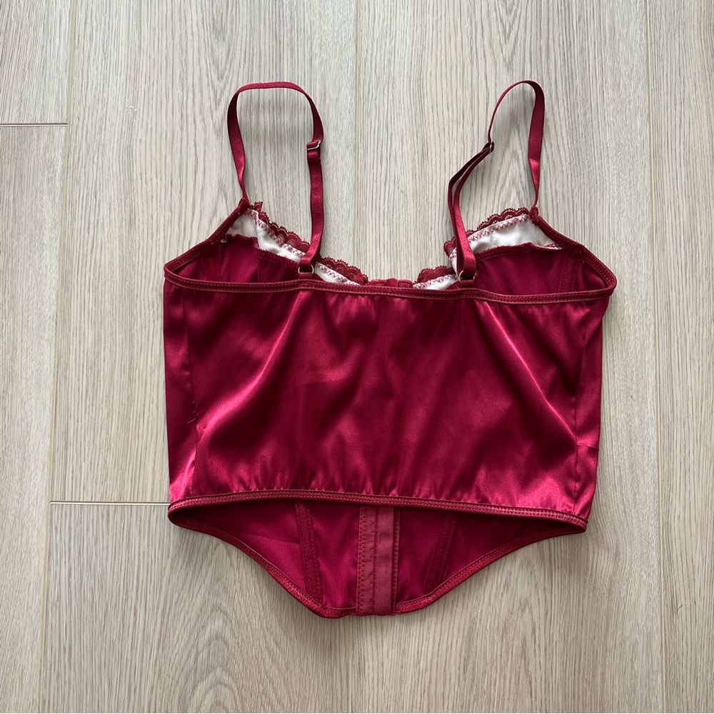 LIKE NEW Lace Cherry Bustier - Picture 3 of 3